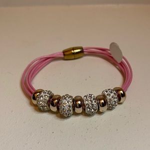A pink Diamond silver bracelet!!!🌸💎